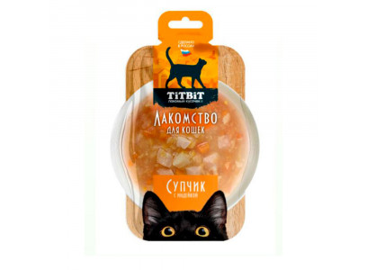 Лакомство TiTBiT (Титбит) Супчик с Индейкой Для Кошек 55г 013069 