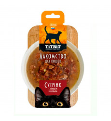 Лакомство TiTBiT (Титбит) Супчик с Сердце Говяжьим Для Кошек 55г 017722