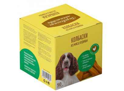 Лакомства Деревенские Лакомства Для Собак Мини Колбаски Из Мяса Курицы 8г Упаковка 50шт 76050984 