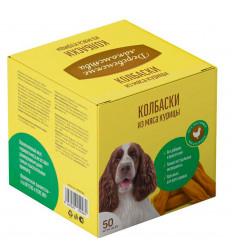 Лакомства Деревенские Лакомства Для Собак Мини Колбаски Из Мяса Курицы 8г Упаковка 50шт 76050984