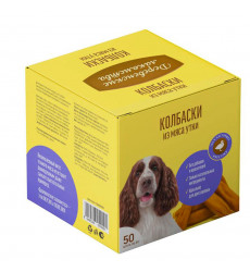 Лакомства Деревенские Лакомства Для Собак Мини Колбаски Из Мяса Утки 8г Упаковка 50шт 76050991