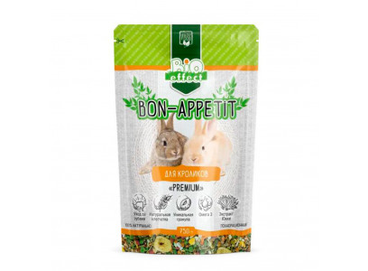 Корм для Грызунов Био Эффект Bon Appetit Premium Для Кроликов Полнорационный 750г