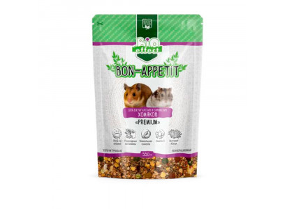 Корм для Грызунов Био Эффект Bon Appetit Premium для Хомяков Полнорационный 550г