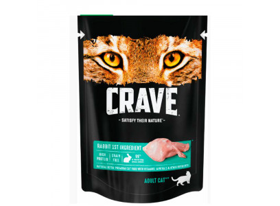 Влажный Корм Crave (Крэйв) Для Кошек Кролик в Желе 70г