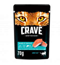 Влажный Корм Crave (Крэйв) Для Кошек Лосось в Желе 70г