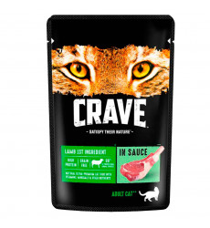 Влажный Корм Crave (Крэйв) Для Кошек в Соусе Ягненок 70г