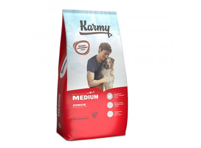 Сухой Корм Karmy (Карми) Medium Junior Для Щенков Средних Пород Индейка 14кг Н 