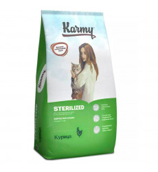 Сухой Корм Karmy (Карми) Sterilized Для Стерилизованных Кошек Курица Н 10кг 