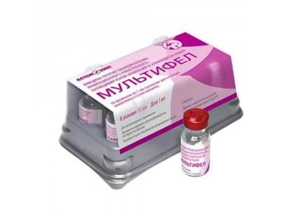 Вакцина Для Кошек Мультифел Упаковка 10 Доз(Чв) 