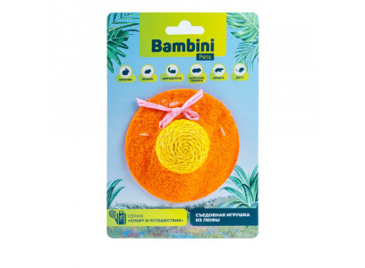 Игрушка Bambini Pets (Бамбини петс) Для Грызунов Шляпка Из Люфы (36001) 