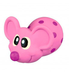 Игрушка №1 Мышка Мини Розовая с Пищалкой Латекс 8см Лс190