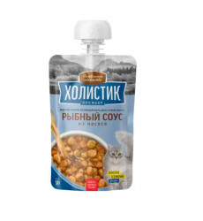 Деревенские Лакомства Холистик для Кошек Рыбный Соус Из Лосося 90г Премьер 76051387