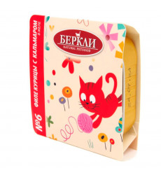 Консервы Беркли №6 Для Кошек Филе Курицы и Кальмар в Желе 100г
