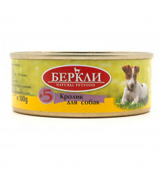 Консервы Беркли №5 Для Собак Кролик Все Стадии Жизни 100г