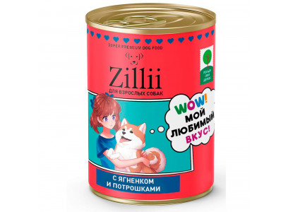 Консервы Zillii (Зиллии) Для Собак  Ягненок Потрошки 350г 5657506