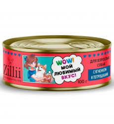Консервы Zillii (Зиллии) Для Собак Ягненок и Потрошки 100г 5657516