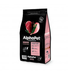 Сухой Корм Alphapet (Альфапет) Superpremium Для Кошек От 7 Лет Кролик и Утка 1,5кг 56022