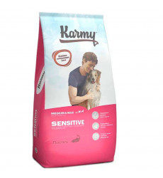 Сухой Корм Karmy (Карми) Sensitive Medium Maxi Для Собак Средних и Крупных Пород с Чувствительным Пищеварением Лосось 14кг