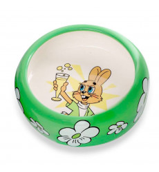 Миска Triol (Триол) Керамическая Для Мелких Животных Заяц 0,25л Союзмультфильм 30231061