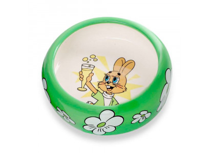 Миска Triol (Триол) Керамическая Для Мелких Животных Заяц 0,25л Союзмультфильм 30231061 
