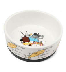 Миска Triol (Триол) Керамическая На Резинке для Животных Волк 0,45л Союзмультфильм 30231064