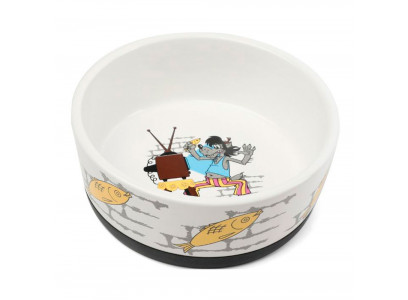 Миска Triol (Триол) Керамическая На Резинке для Животных Волк 0,45л Союзмультфильм 30231064 