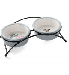 Миска Triol (Триол) Керамическая На Подставке Матроскин и Галчонок 2*0,25л Союзмультфильм 30231066