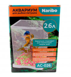 Аквариум Naribo (Нарибо) Для Петушка Белый Acw-026 2,6 Nr-089556