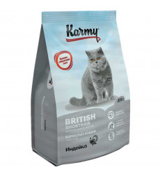 Сухой Корм  Karmy (Карми) British Shorthair Для Кошек Породы Британская Короткошерстная, Индейка 400г 