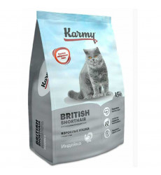 Корм Сухой для Кошек Karmy British Shorthair 1 5кг Британов Индейка Н