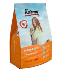Сухой Корм  Karmy (Карми) Hair & Skin Для Кошек Для Шерсти и Кожи 400г Лосось 