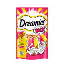 Лакомство Для Кошек Dreamies (Дримис) Лакомые Подушечки Говядина и Сыр 140г