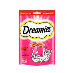 Лакомство для Кошек Dreamies (Дримис) Лакомые Подушечки Говядина 140г