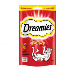Лакомство Для Кошек Dreamies (Дримис) Лакомые Подушечки Индейка 140г
