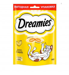 Лакомство Для Кошек Dreamies (Дримис)  Лакомые Подушечки Сыр 140г