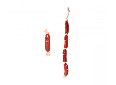 Игрушка Для Собак Trixie (Трикси) Сарделька На Веревке 11см 3242 