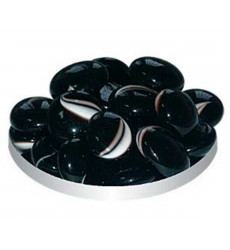 Грунт Для Аквариума Triton (Тритон) Стеклянный №110 Плоский Кошачий Глаз Черный 170г
