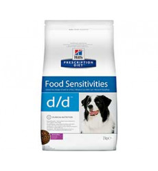 Hills (Хиллс) Prescription Diet D/D Food Sensitives Лечебный Корм Для Собак Для Поддержания Здоровья Кожи и При Пищевой Аллергии Лосось 2кг