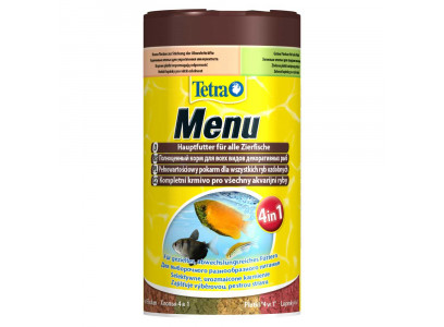 Корм Для Рыб Tetra (Тетра) Menu Мелкие Хлопья 4 Вида 250мл 64г 767393  