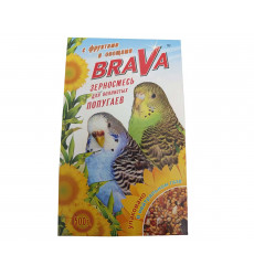 Корм Brava (Брава) Для Волнистых Попугаев Фрукты и Овощи 500г (1*14) 