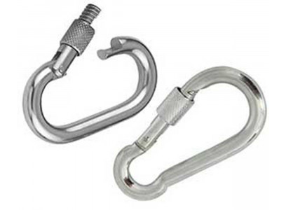 Карабин с Предохранителем На Резьбе Альпинистский 10мм*10см Usond 