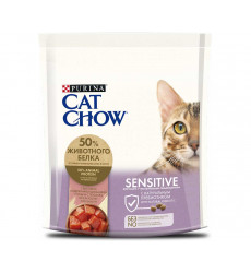 Сухой Корм Cat Chow (Кэт Чау) Для Кошек с Чувствительным Пищеварением Птица и Лосось Special Care Sensitive 400г