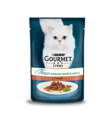 Влажный Корм Gourmet (Гурме) Для Кошек Утка Кусочки в Подливке Perle Mini Fillets 85г