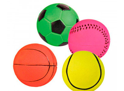 Игрушка Для Собак Trixie (Трикси) Мяч Ворсо-Резиновый 6см 3443 