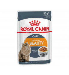 Влажный Корм Royal Canin (Роял Канин) Для Кошек Для Поддержания Красоты Шерсти Аппетитные Кусочки в Соусе Feline Health Nutrition Intense Beauty Gravy 85г