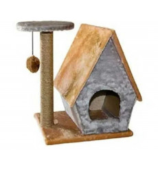 Домик Когтеточка Для Кошек с Полкой Сизаль 61,5*42,5*55см Rp8104с