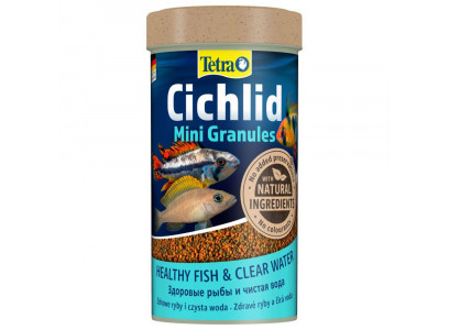 Корм Для Рыб Tetra (Тетра) Cichlid Mini Granules Гранулы Для Цихлид 250мл 146549 