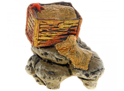 Грот Для Аквариума Сундук с Золотом К-16 Гротаква 