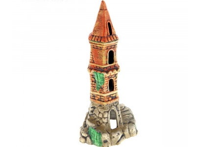 Грот Для Аквариума Башня Ракета 17*13*37см К-55