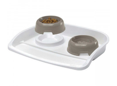 Подставка с Мисками Для Кошек и Собак Ferplast (Ферпласт) Lindo + 2 Миски Party 4 